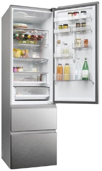 Haier HTW5620ENMG Frigorífico inox con cajones 205 x 59.5 x 66.7 cm