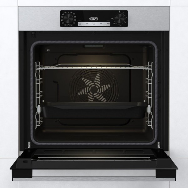Horno Hisense BI64213EPX, Inox, 77 L, Pirolítico, A+