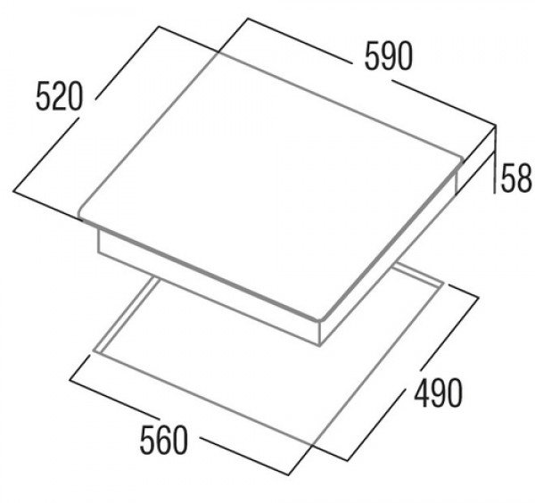 Placa Inducción Cata IBS6303E2, 3 Zonas