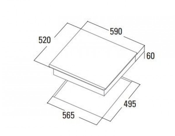 Placa Inducción Cata INSB6003WH Blanco 3 zonas