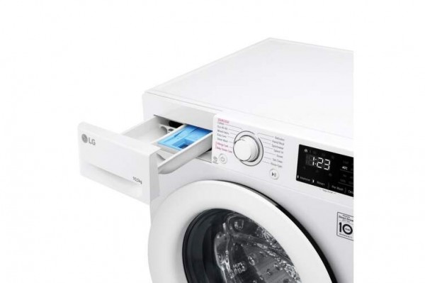LG F4WV301S3WA Lavadora 10.5kg Clase B 1400rpm Vapor AI Inverter Direct Drive 14 Programas