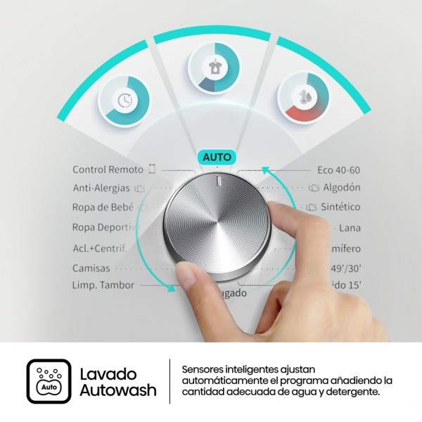 Lavadora Hisense WF3S1043BW3 10.5Kg 1400rpm Clase A Blanca | Gran capacidad, potencia y ah