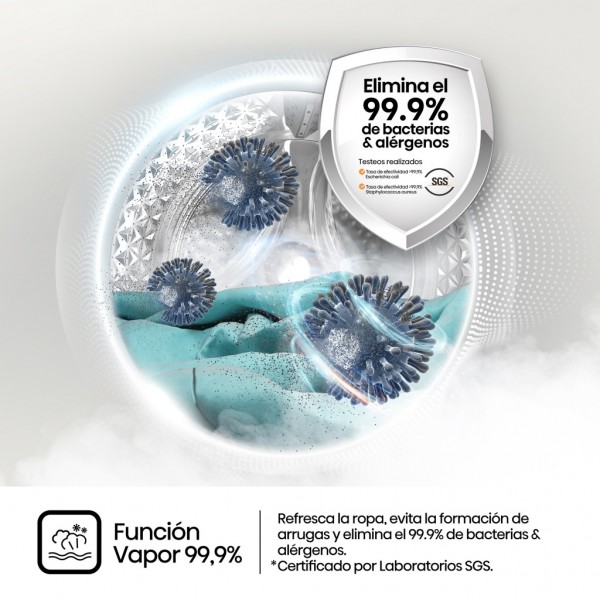 Lavadora Hisense WF3S1043BW3 10.5Kg 1400rpm Clase A Blanca | Gran capacidad, potencia y ah