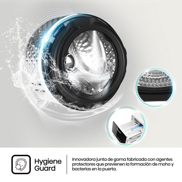 Lavasecadora Hisense 20013535-WD3S1043BW3, Blanco, lavado 10.5 kg, secado 6 kg, D
