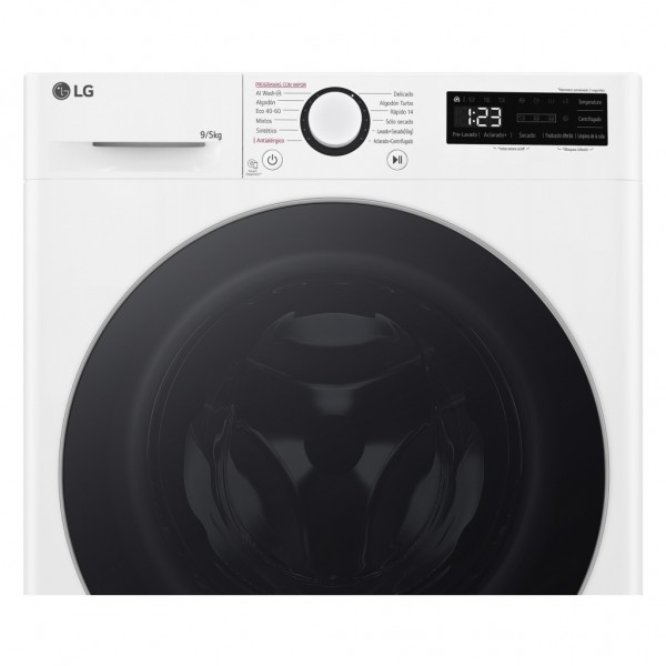 Lavasecadora LG F2DR5S09A1W, 9+5kg, 1400rpm Fondo reducido 47cm