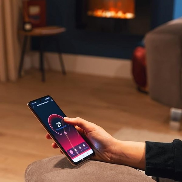 Chimenea Eléctrica Ready Warm 2250 Curved Flames Connected