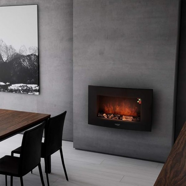Ready Warm 3500 Curved Flames Chimenea eléctrica decorativa
