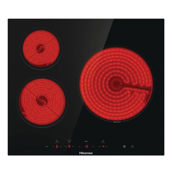 Vitroceramica Hisense E6332BSCE, 3zonas, 30cm