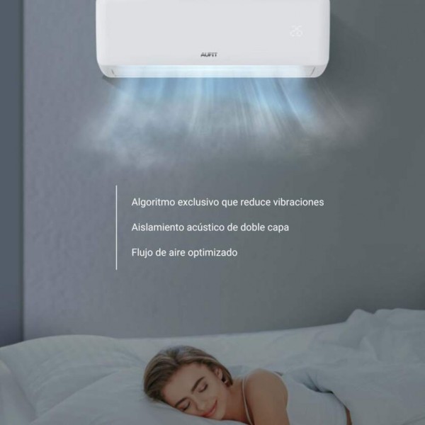 Aire Acondicionado Aufit F12K - Clase A++/A+, 3012 frig/h, 3270 kcal/h, Golden Fin, Wi-Fi