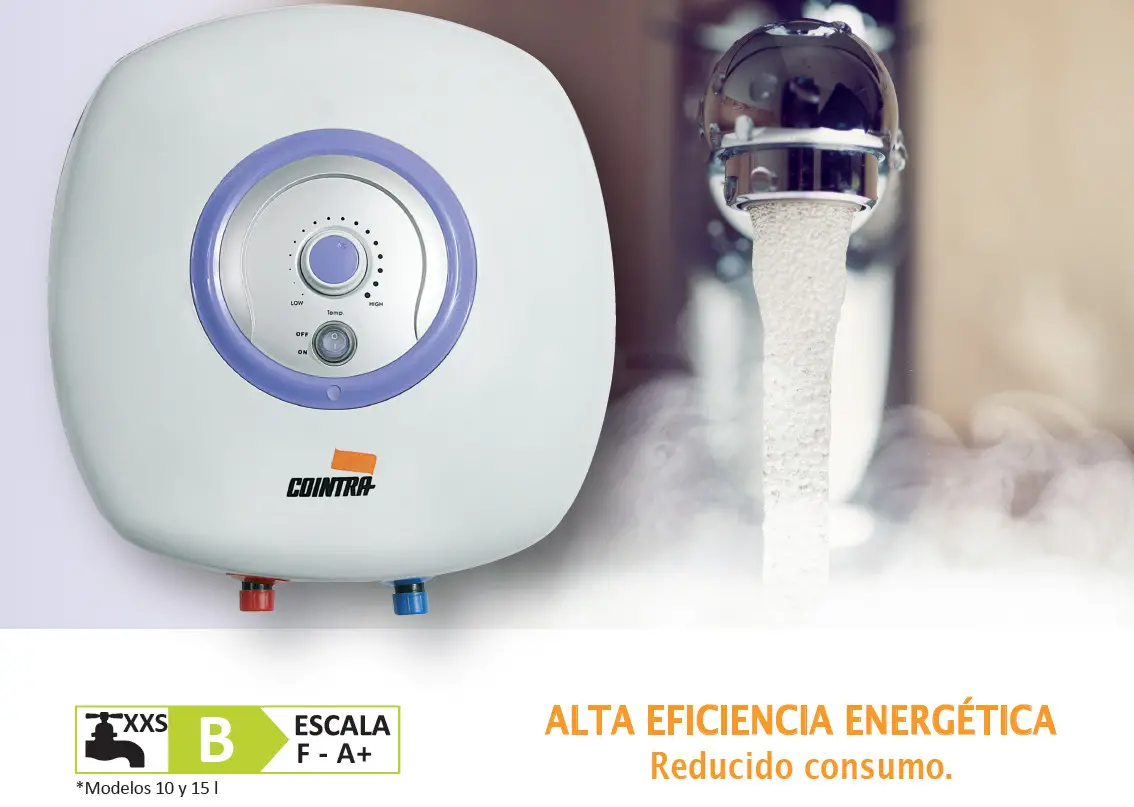 Termo eléctrico Cointra TNC15, 15 L, 1200 W, Vertical, B