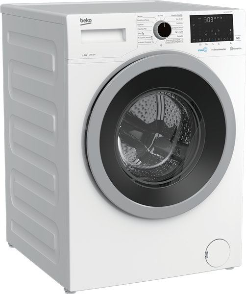 Beko WMY81283LMB4R Lavadora de 8kg 1200rpm con vapor A+++ -10%