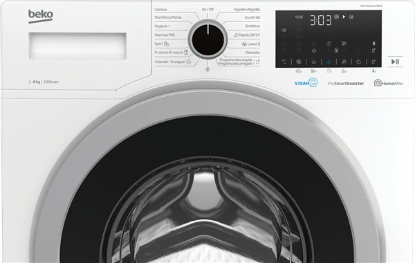 Beko WMY81283LMB4R Lavadora de 8kg 1200rpm con vapor A+++ -10%