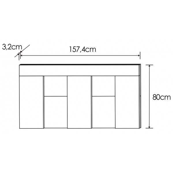 Cabecero Isaba 160cm