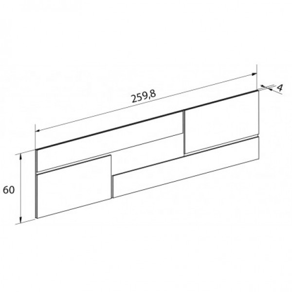 Cabecero de cama leds modelo Priego 260 cm