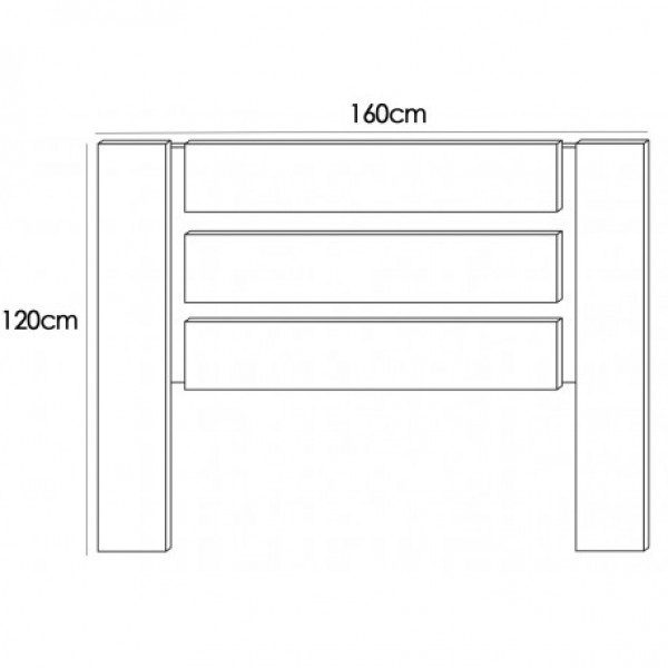Cabecero de cama Modelo Monika 160cm.