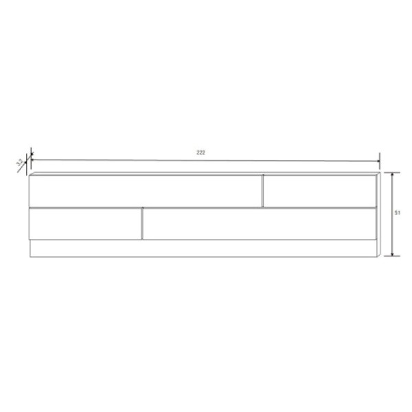 Cabecero de cama Modelo Monika 220cm
