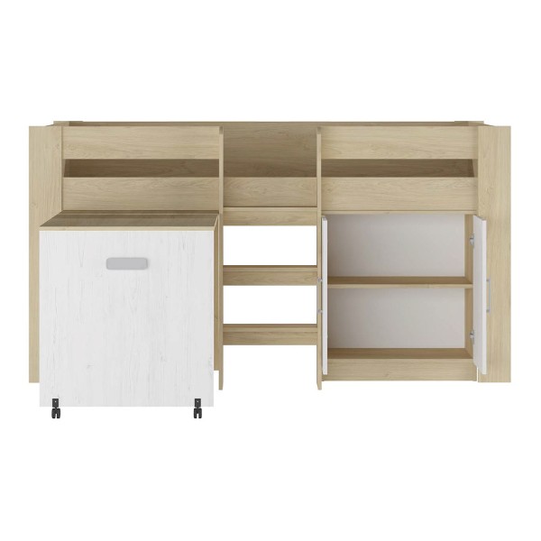 Cama block con mesa estudio Donald