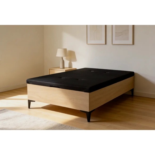 Canapé Madera Rumbero 4 Patas Cambria 150X190X37 Cm