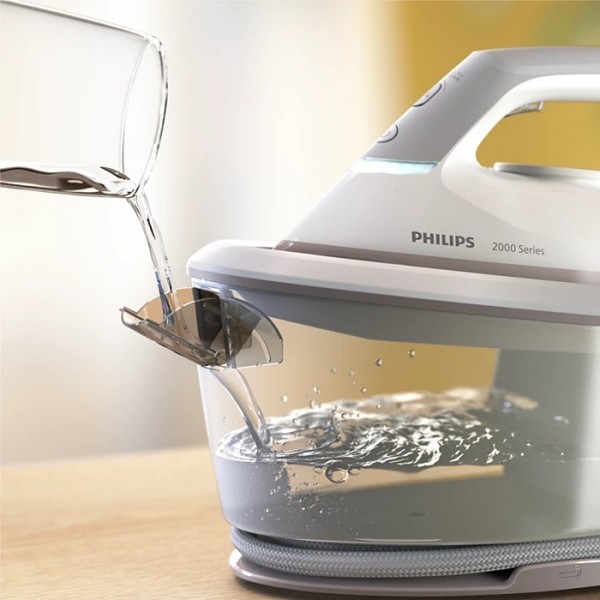 Centro Planchado Philips PSG2000/80 - 2400 W, 110 g/min, Golpe Vapor 300 g, Blanco, Gris