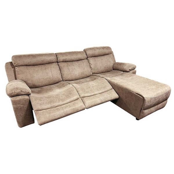 Chaiselongue Menfis Derecho 2 Relax Eléctricos Nolia Piedra 276 cm