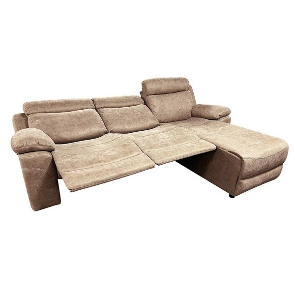 Chaiselongue Menfis Derecho 2 Relax Eléctricos Nolia Piedra 276 cm