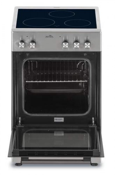 ​Cocina Eléctrica Ártica AKVI5055X 3 Zonas 50x55cm Horno 5 Funciones Inox