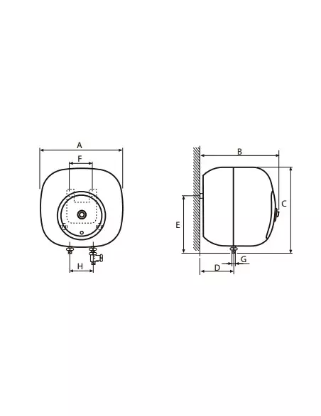 Termo eléctrico Cointra TNC15, 15 L, 1200 W, Vertical, B
