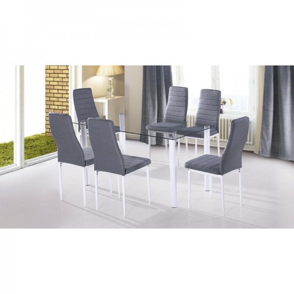 Conjunto Mesa Yuri mas 6 sillas 