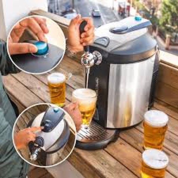 BeerFlow Steel 5000 | Dispensador de Cerveza 5L en Acero Inoxidable