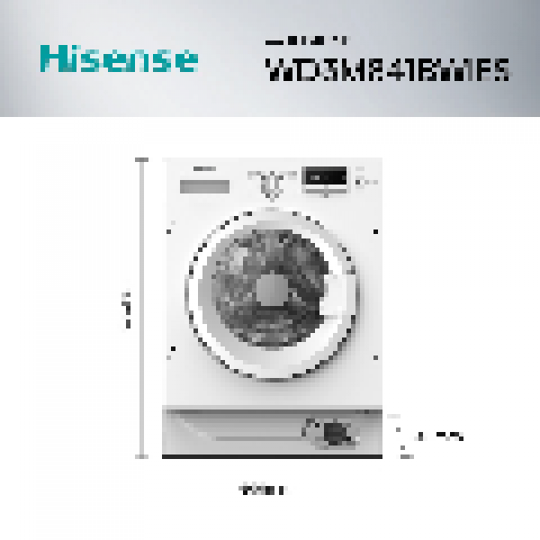 Lavasecadora Integrable Hisense WD3M841BWIES 8/6 kg 1400 RPM Clase B/E