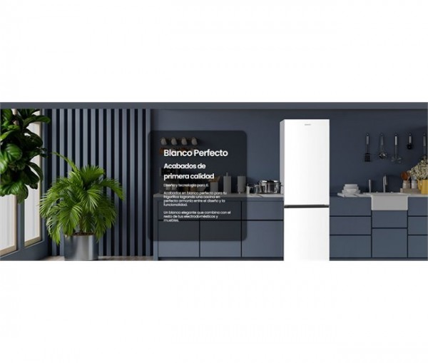 Frigorífico Combi Infiniton FGC-340C20BEM 340L 202cm Total No Frost Blanco Clase E