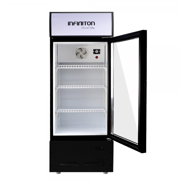 Vitrina Frigorífica INFINITON FCL-223 Negra 107L Clase E con Luz LED y Seguridad