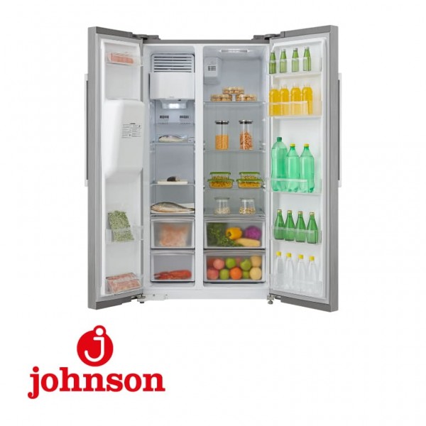 Frigorífico Americano Johnson JRSS1799ENX Dispensador Hielo y Agua Clase E Inox