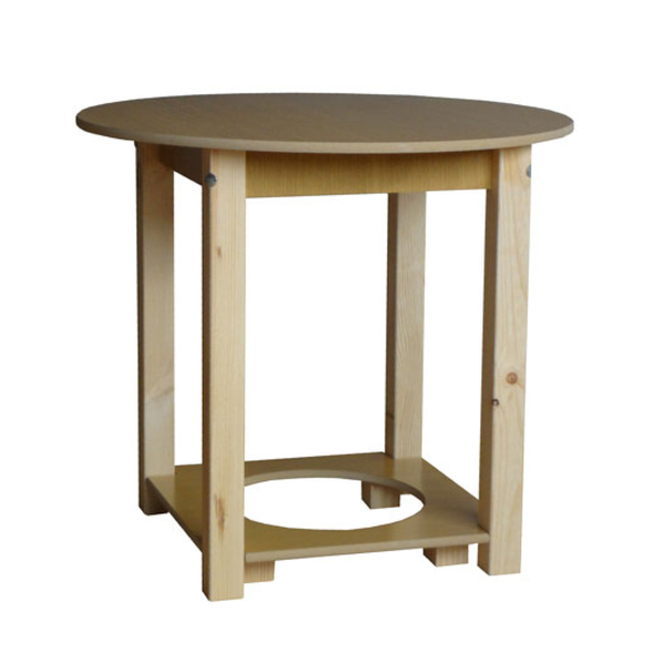 Conjunto mesa camilla redonda 