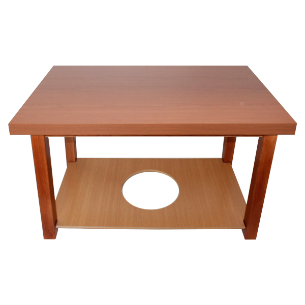 Mesa Camilla Rectangular Doble Tapa
