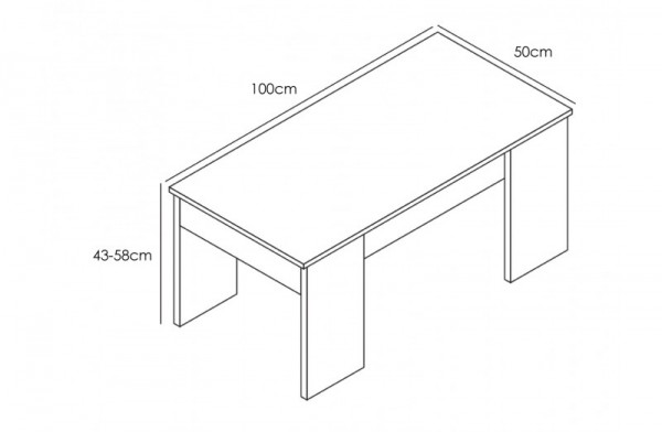 Mesa Centro Elevable Lara Cañon
