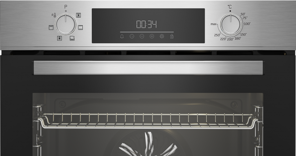 Horno Beko BBIE123001XD 72L Inox | Multifunción, SteamShine, Rail Telescópico A+
