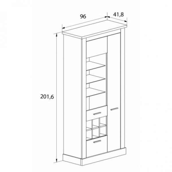 Composicion Apilable 276cm Modelo Chellen Ambiente 2 Cañón 