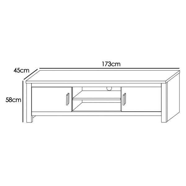 Composicion Apilable 241cm Modelo Roncal Ambiente 04 Trufa Cañón