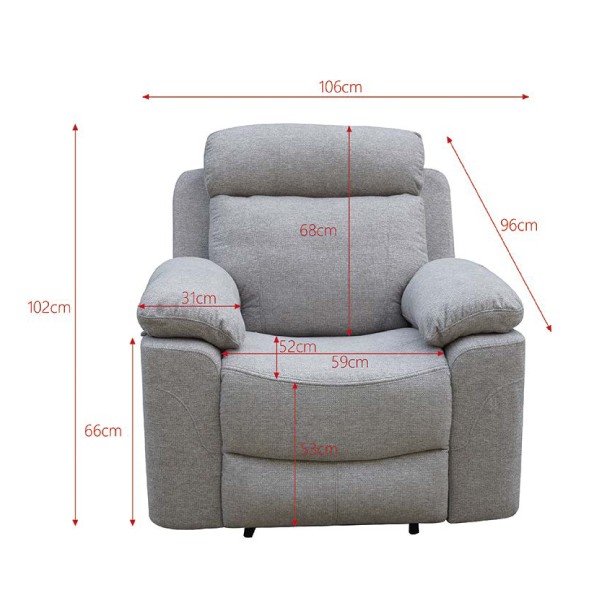 Sillón 1 plaza relax manual Olimpo