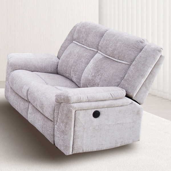 Sofá 2 Plazas Relax Eléctrico Troya Beige 161 cm