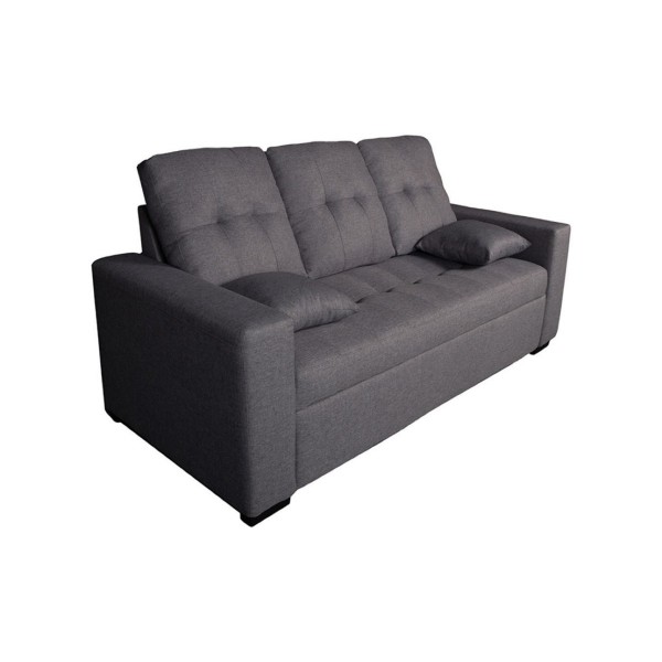 Sofá 3 Plazas Egeo Malmo Gris 188 cm Diseño Moderno