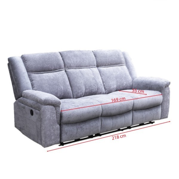 Sofá 3 Plazas Relax Eléctrico Troya 218 cm