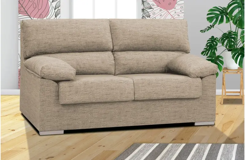Sofá 3 Plazas Ruben Magnol Cemento 180 cm Microfibra Gris