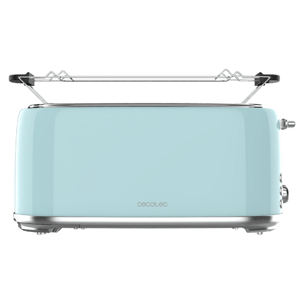 Tostadora Cecotec Toast&Taste 1600 Retro Double Blue 1630W 2 Ranuras Largas