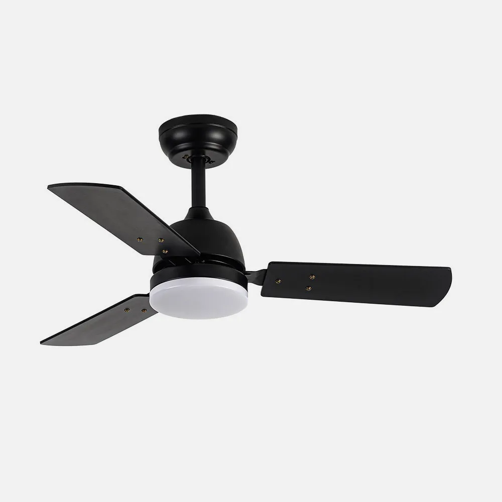 Ventilad Dc Portico 20w Negro 3aspas Negro/gris 6vel. 3000k,4000k,6500k 2350lm Remoto, Mem