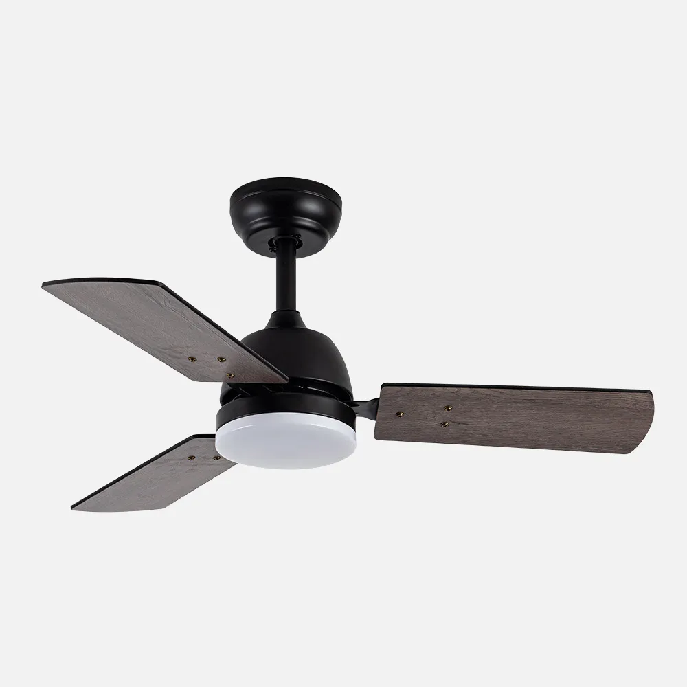 Ventilad Dc Portico 20w Negro 3aspas Negro/gris 6vel. 3000k,4000k,6500k 2350lm Remoto, Mem
