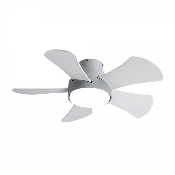 Ventilador 25w Dc Gris Gregario 5 Aspas Rev. Blanca/haya 6 Vel.3000-4000-6000k 82D