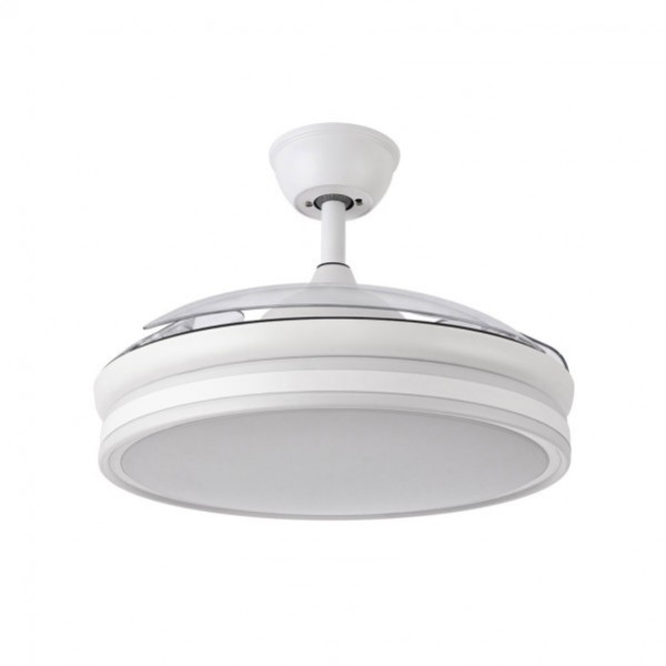 Ventilador de Techo Bayomo 72w 6120lm Blanco 3 Aspas Desplegable motor Dc.