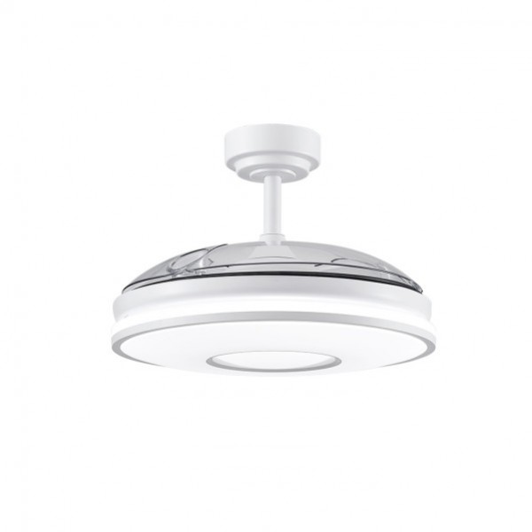 Ventilador Dc Dani 72w 7200lm Blanco 3aspas 6velocidades 107d 3000-4000-6000k Remoto+memor